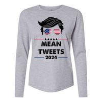 Mean Tweets 2024 Pro Trump Womens Cotton Relaxed Long Sleeve T-Shirt