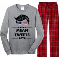 Mean Tweets 2024 Pro Trump Long Sleeve Pajama Set