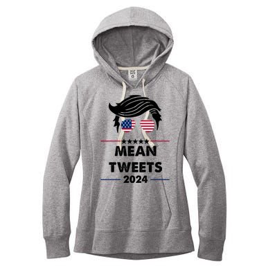 Mean Tweets 2024 Pro Trump Women's Fleece Hoodie