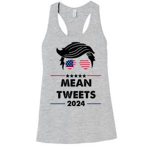 Mean Tweets 2024 Pro Trump Women's Racerback Tank