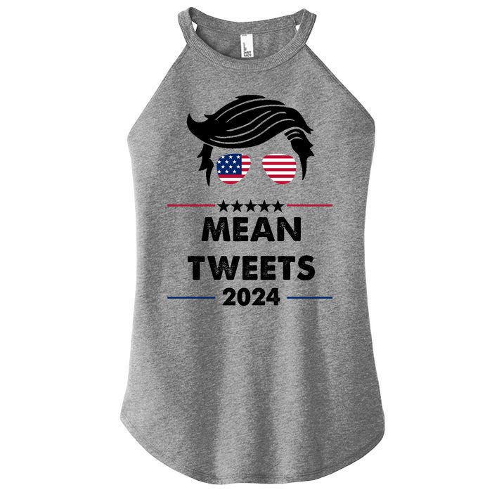 Mean Tweets 2024 Pro Trump Women's Perfect Tri Rocker Tank