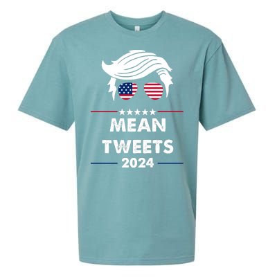 Mean Tweets 2024 Pro Trump Sueded Cloud Jersey T-Shirt