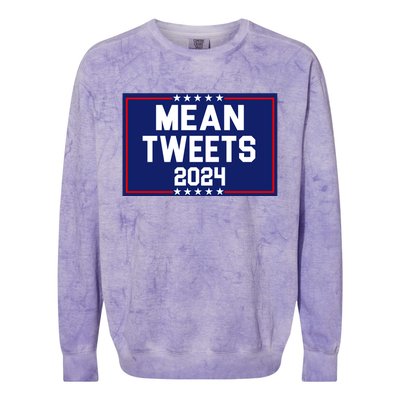 Mean Tweets 2024 Pro Trump Election Colorblast Crewneck Sweatshirt