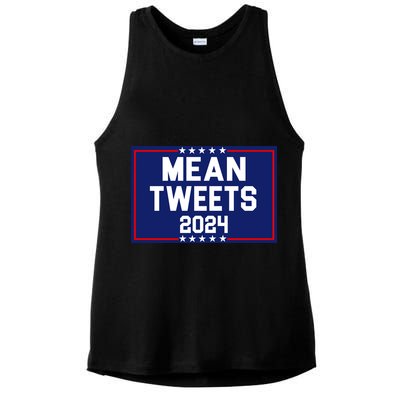 Mean Tweets 2024 Pro Trump Election Ladies PosiCharge Tri-Blend Wicking Tank