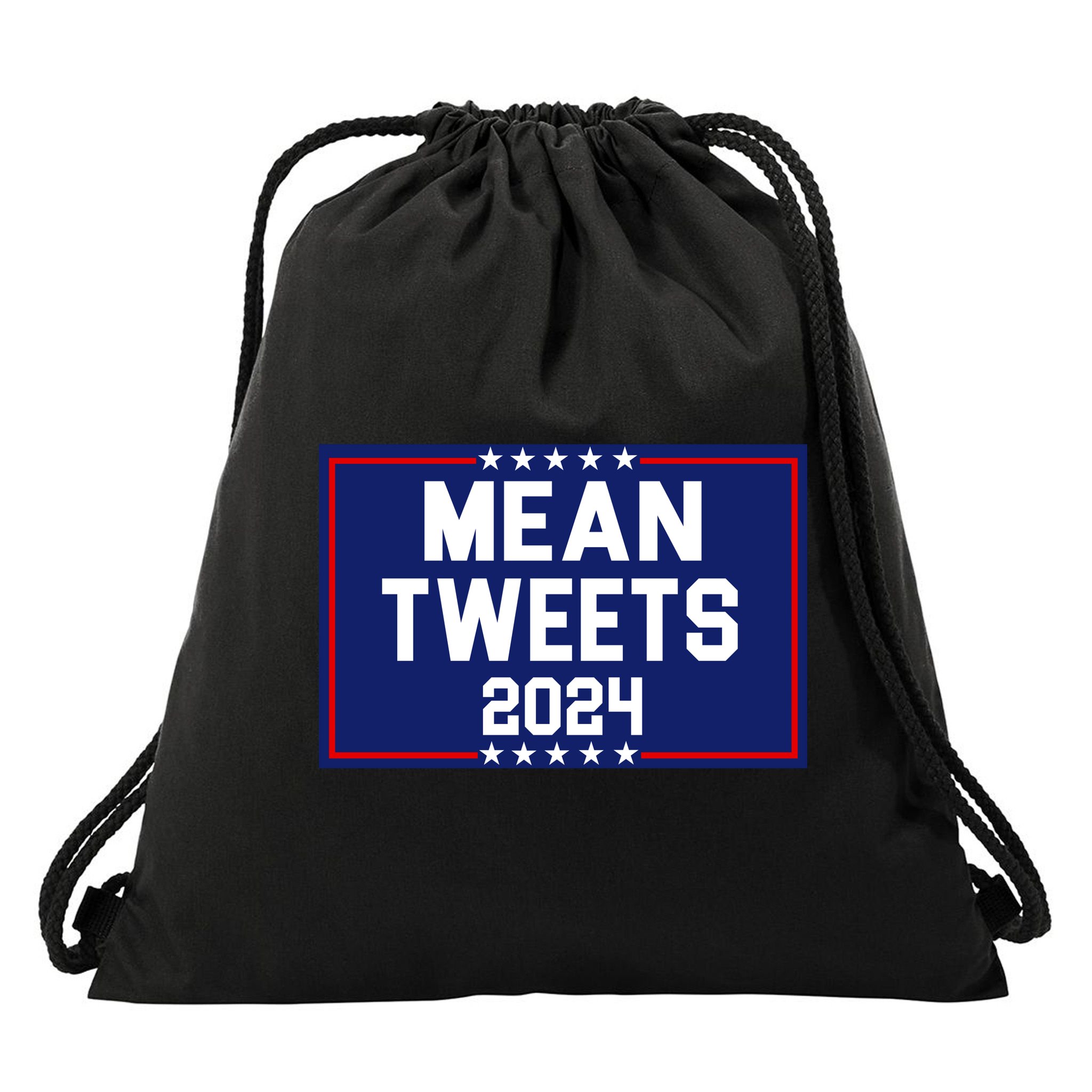 Mean Tweets 2024 Pro Trump Election Drawstring Bag
