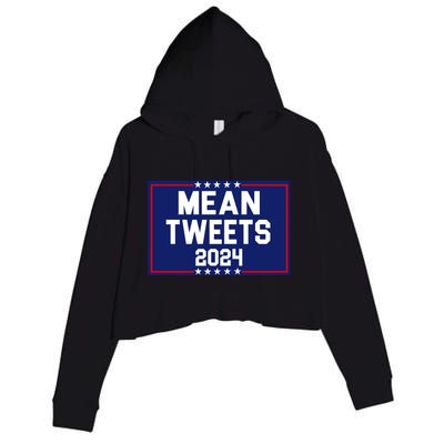 Mean Tweets 2024 Pro Trump Election Crop Fleece Hoodie