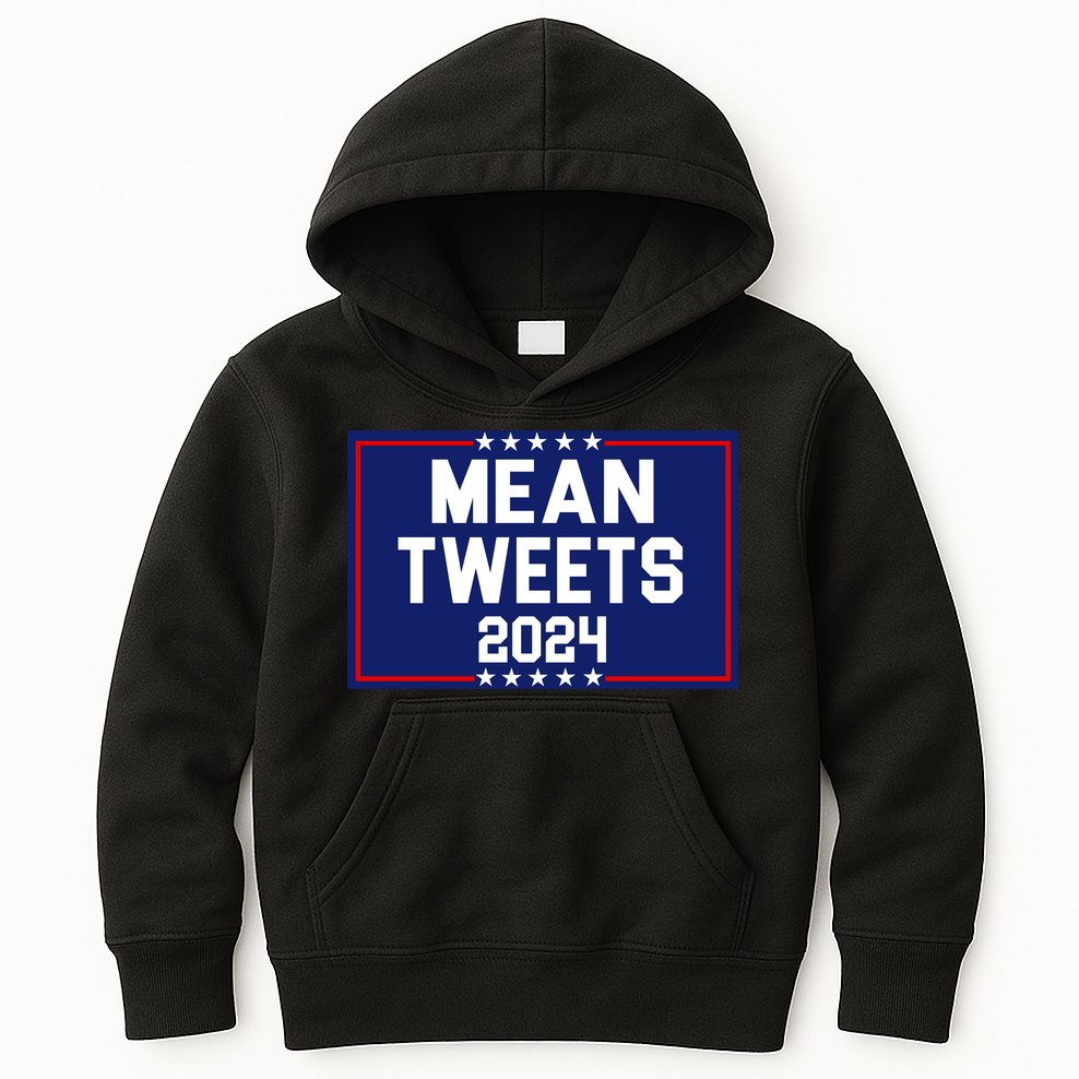 Mean Tweets 2024 Pro Trump Election Kids Hoodie