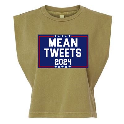 Mean Tweets 2024 Pro Trump Election Garment-Dyed Women's Muscle Tee