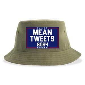 Mean Tweets 2024 Pro Trump Election Sustainable Bucket Hat