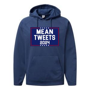 Mean Tweets 2024 Pro Trump Election Performance Fleece Hoodie