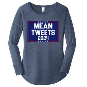 Mean Tweets 2024 Pro Trump Election Women's Perfect Tri Tunic Long Sleeve Shirt