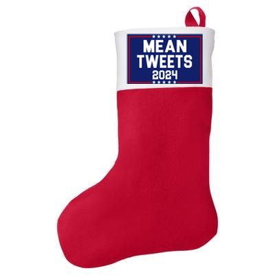 Mean Tweets 2024 Pro Trump Election Felt Holiday Christmas Stocking