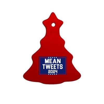 Mean Tweets 2024 Pro Trump Election Ceramic Tree Ornament