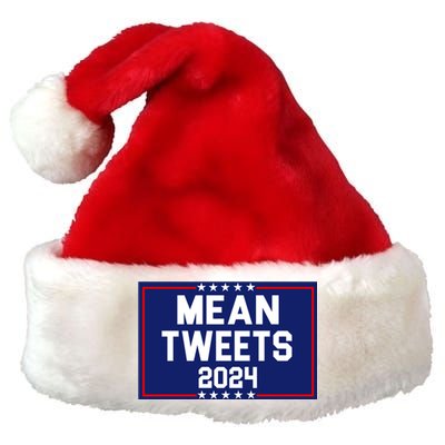 Mean Tweets 2024 Pro Trump Election Premium Christmas Santa Hat