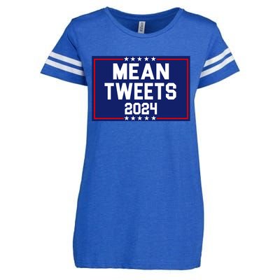 Mean Tweets 2024 Pro Trump Election Enza Ladies Jersey Football T-Shirt