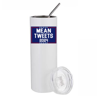 Mean Tweets 2024 Pro Trump Election Stainless Steel Tumbler