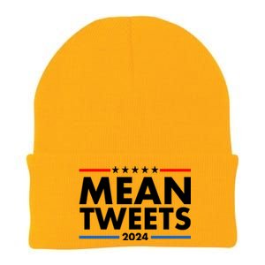 Mean Tweets Trump Election 2024 Knit Cap Winter Beanie