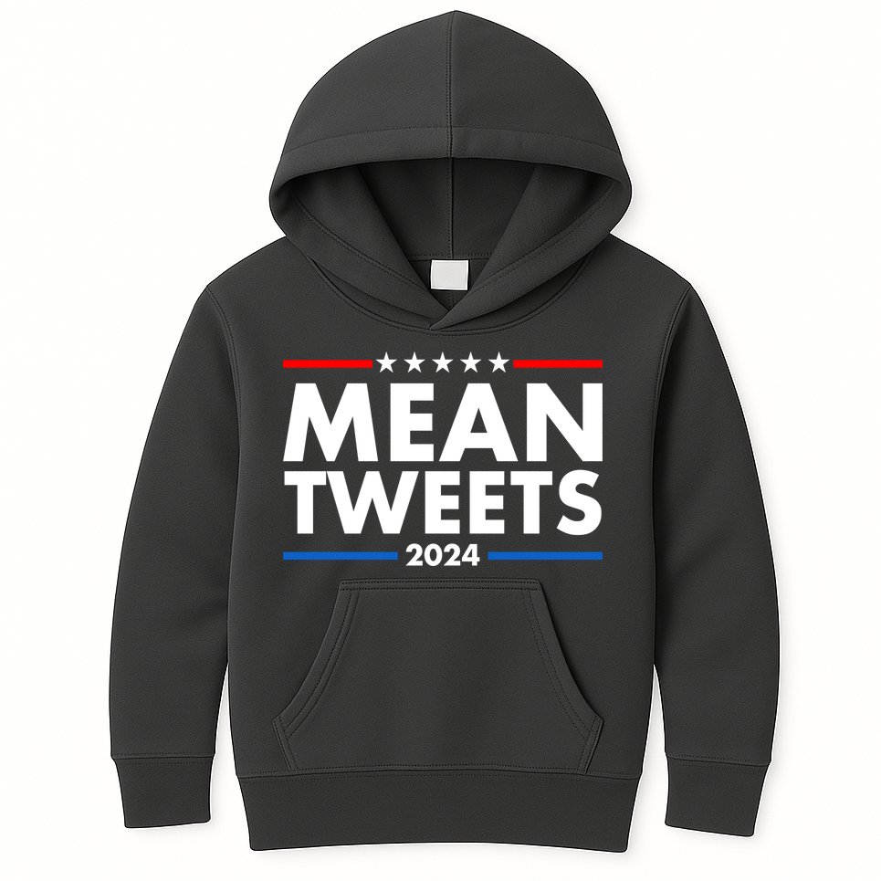 Mean Tweets Trump Election 2024 Kids Hoodie