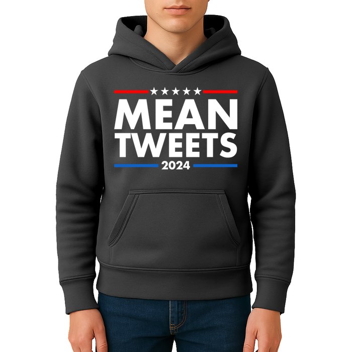 Mean Tweets Trump Election 2024 Kids Hoodie