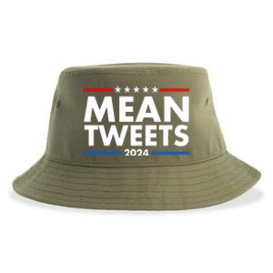 Mean Tweets Trump Election 2024 Sustainable Bucket Hat