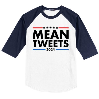 Mean Tweets Trump Election 2024 Baseball Sleeve Shirt