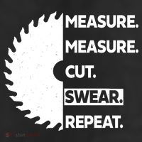 Measure Measure Cut Swear 11oz C Handle Ceramic Mug