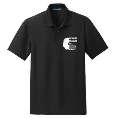 Measure Measure Cut Swear Dry Zone Grid Polo
