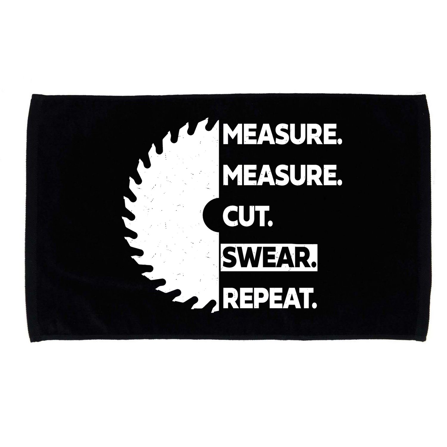 Measure Measure Cut Swear Microfiber Hand Towel