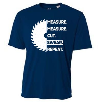 Measure Measure Cut Swear Cooling Performance Crew T-Shirt