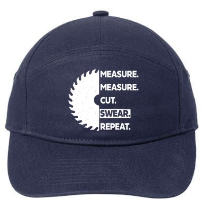 Measure Measure Cut Swear 7-Panel Snapback Hat