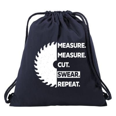 Measure Measure Cut Swear Drawstring Bag