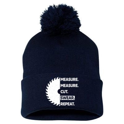 Measure Measure Cut Swear Pom Pom 12in Knit Beanie