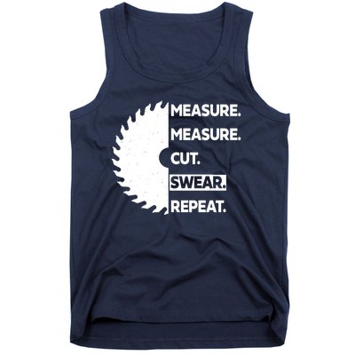 Measure Measure Cut Swear Tank Top