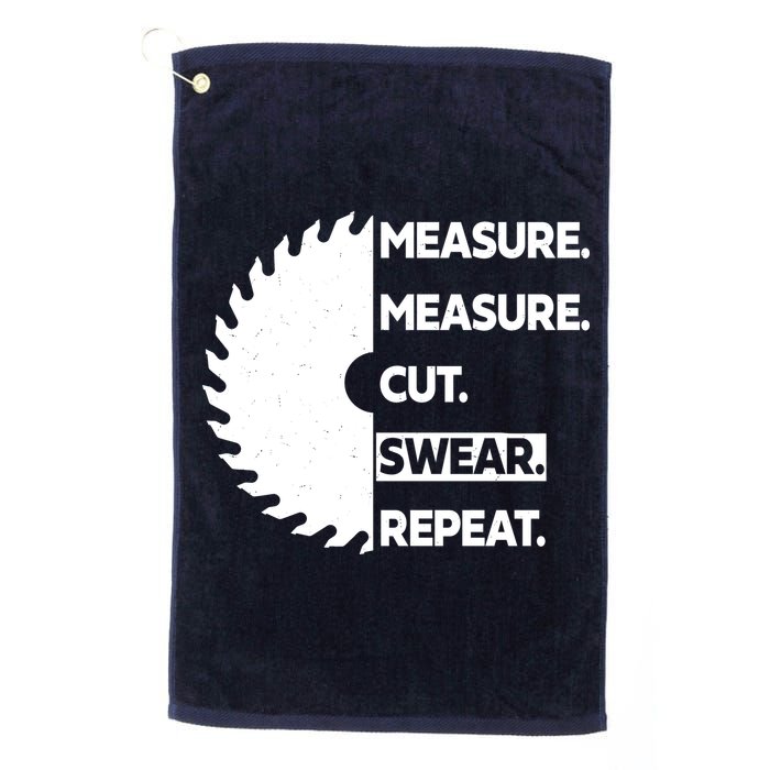 Measure Measure Cut Swear Golf Towel