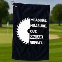 Measure Measure Cut Swear Golf Towel
