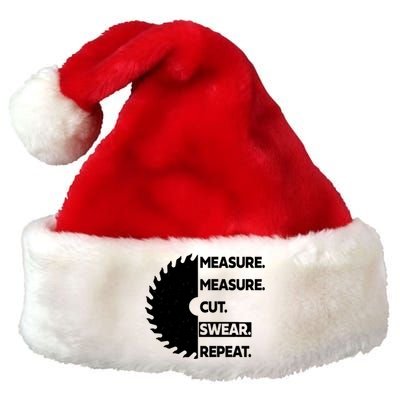 Measure Measure Cut Swear Premium Christmas Santa Hat