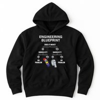 My Engineering Blueprint Funny Engineer TShirt Hoodie