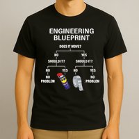 My Engineering Blueprint Funny Engineer TShirt T-Shirt