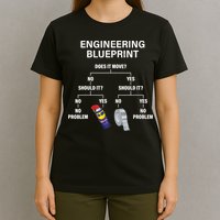 My Engineering Blueprint Funny Engineer TShirt T-Shirt