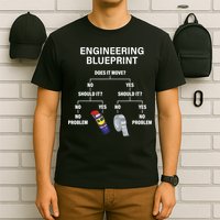My Engineering Blueprint Funny Engineer TShirt T-Shirt
