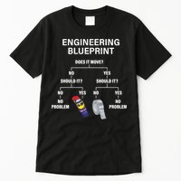 My Engineering Blueprint Funny Engineer TShirt Tall T-Shirt