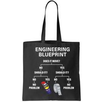 My Engineering Blueprint Funny Engineer TShirt Bag