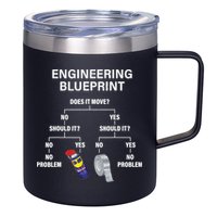 My Engineering Blueprint Funny Engineer TShirt 12oz Stainless Steel Coffee Mug