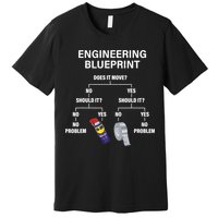 My Engineering Blueprint Funny Engineer TShirt Premium T-Shirt