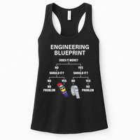 My Engineering Blueprint Funny Engineer TShirt Womens Tank Top