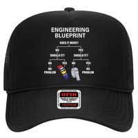 My Engineering Blueprint Funny Engineer TShirt Trucker Hat