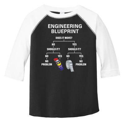My Engineering Blueprint Funny Engineer TShirt Toddler Fine Jersey T-Shirt