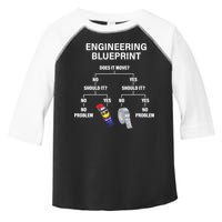 My Engineering Blueprint Funny Engineer TShirt Toddler Fine Jersey T-Shirt