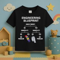 My Engineering Blueprint Funny Engineer TShirt Toddler T-Shirt