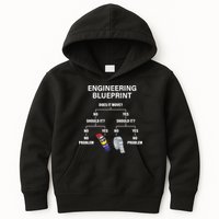My Engineering Blueprint Funny Engineer TShirt Kids Hoodie